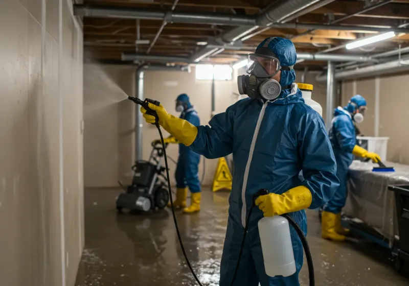 Basement Sanitization and Antimicrobial Treatment process in Bryans Road, MD